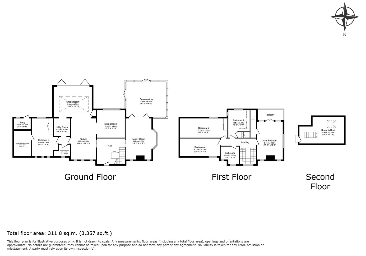 Floor plan 1 for Ferringham Lane, Ferring, Worthing
